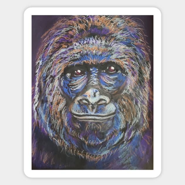 Vibrant Sasquatch Sticker by SandiaOFC